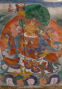 Wandmalerei aus dem Lamaistischen Kloster von Hemis, Ladakh, Indien von Walter Charles Mills