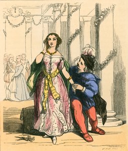 Aschenputtel auf dem Ball des Prinzen
