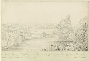 Burton-upon-Trent Brücke und Stadt von John Allport