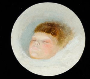 Kopf von Gertrude Grimshaw von John Atkinson Grimshaw