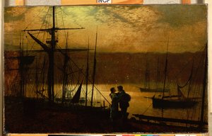 Auslaufend - eine Ansicht von Whitby, 1887