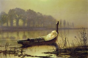 Die Dame von Shalott von John Atkinson Grimshaw