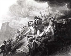 Der Sturm auf San Sebastian, 31. August 1813 von John Augustus after Atkinson