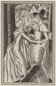 Illustration für Moll Flanders von Daniel Defoe von John Austen