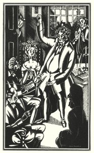 Illustration für Tristram Shandy von Laurence Sterne von John Austen