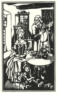 Illustration für Tristram Shandy von Laurence Sterne