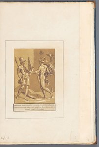 Merkur gibt Minerva eine Panflöte von John B. Skippe