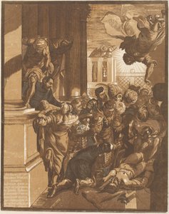 Das Wunder des Heiligen Markus (linke Seite) von John Baptist Jackson after Jacopo Tintoretto