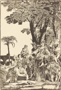 Das Auffinden des Moses von John Baptist Jackson after Veronese