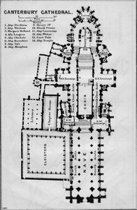 Kathedrale von Canterbury, 20. Jahrhundert von John Bartholomew