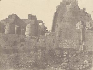Karnak, Säulenhalle, Nordwand, Außenseite, Nr. 1 bis von John Beasley Greene