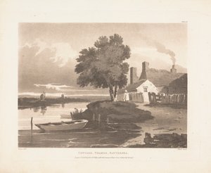 Hütte, Thames, Battersea von John Bluck