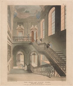 Die Halle und Treppenhaus, British Museum von John Bluck