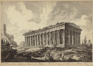 Ansicht des Theseustempels, Athen, Griechenland (Stich) von John Boydell