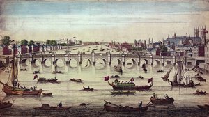 Westminster Bridge, Blick nach Westen, veröffentlicht von J. Bowles, 1747 von John Boydell