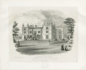 Drayton Bassett - "Drayton Manor" (Gravur) von John Brandard