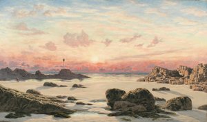 Bude Sands bei Sonnenuntergang, 1874