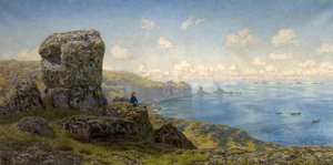 Goldene Aussichten, St. Catherines Quelle, Lands End, Cornwall, 1881