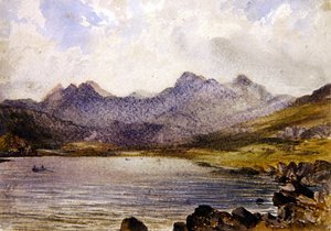 In der Nähe von Llyn Crafrant, Wales von John Brett