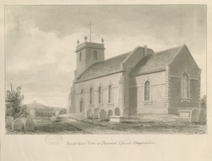 Baswich Kirche: Sepiazeichnung, 1841