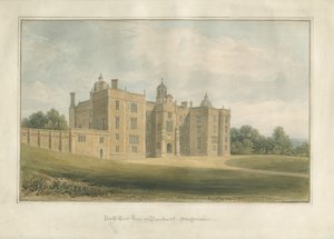 Beaudesert Hall und Park, 1824 von John Buckler