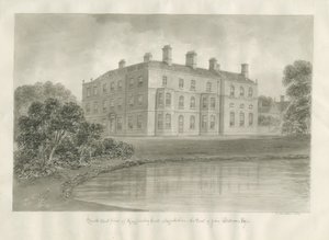 Biddulph - Knypersley Hall [neu]: Sepia-Zeichnung von John Buckler