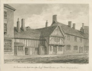 Burton-upon-Trent - Alte Häuser in der High Street von John Buckler