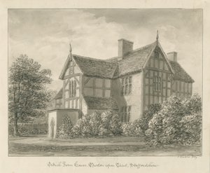 Burton-upon-Trent: Ordish Farm House: Sepia-Zeichnung, 1839
