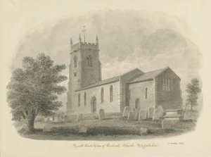 Codsall Kirche (Sepia-Zeichnung)