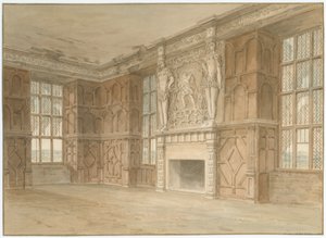 Hardwick Hall [Alt], Derbyshire - Innenansicht eines Raumes