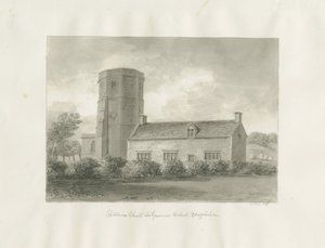 Dilhorne - Kirche und Gymnasium von John Buckler