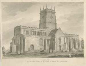 Gnosall Kirche von John Buckler