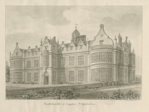 Ingestre Hall: Sepia-Zeichnung