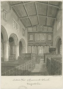 Innenansicht der Caverswall Kirche
