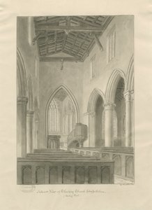 Innenraum der Checkley Kirche