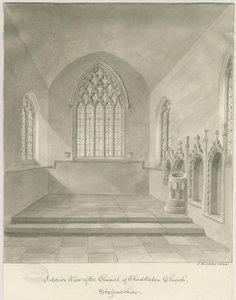 Innenansicht der Cheddleton Kirche