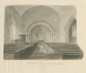 Innenraum der Kirche von Longdon