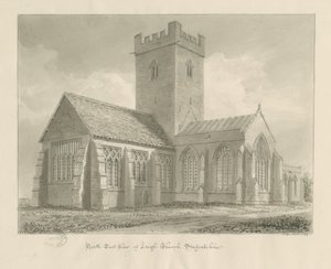 Leigh Church: Sepia-Zeichnung