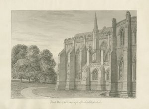 Lichfield Kathedrale - Nordansicht von John Buckler