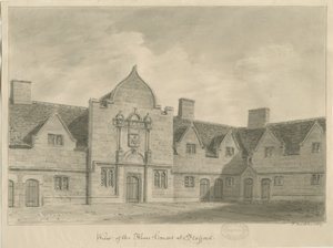 Stafford - Armenhäuser: Sepia-Zeichnung, 1837 von John Buckler