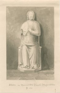 Swynnerton Kirche - Statue von Jesus Christus von John Buckler