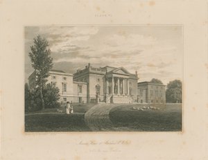 Wiltshire - Stourhead - Herrenhaus (Stich) von John Buckler