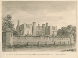 Wolverhampton - Die Alte Halle: Sepia-Zeichnung, 1837