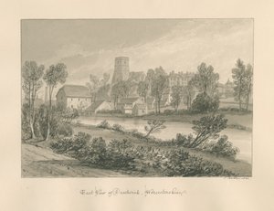 Worcestershire - Droitwich - Ostansicht der Stadt, 1833