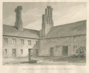 Worcestershire - Droitwich - Staynors Court: Sepiazeichnung, 1833
