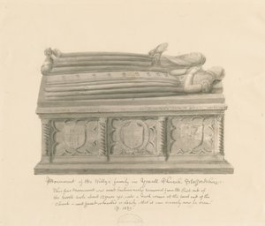 Yoxall Kirche - Denkmal der Familie Welly