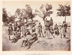 Die Hochlandwache des Amir, ca. 1879 von John Burke
