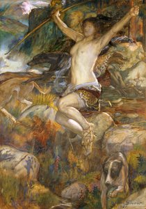 Diana der Jagd, 1901 von John Byam Liston Shaw