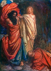 Faithful von Moses niedergeschlagen von John Byam Liston Shaw