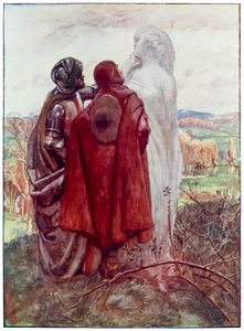Lots Frau aus The Pilgrims Progress From This World, To That Which Is To Come von John Bunyan (1628-1688) Illustration von Byam Shaw (1872-1919)